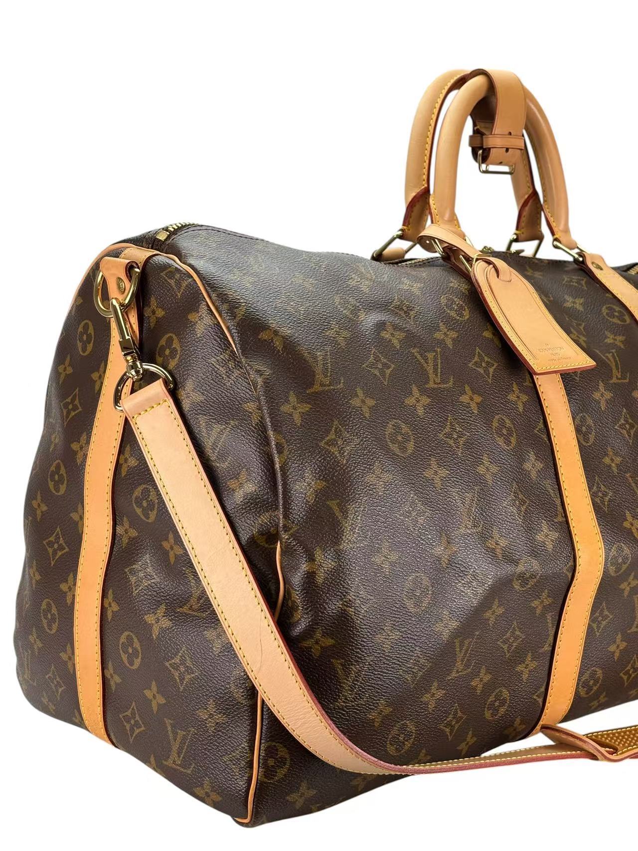 LOUIS VUITTON - Monogram Keepall 55 Bandouliere Bag 