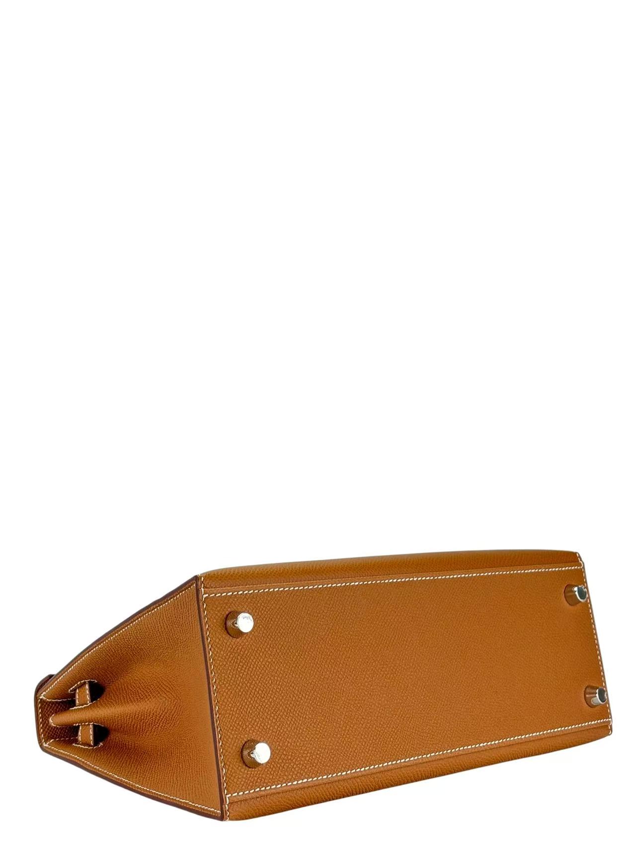 HERMES - Kelly 25 Gold Epsom Palladium Hardware
