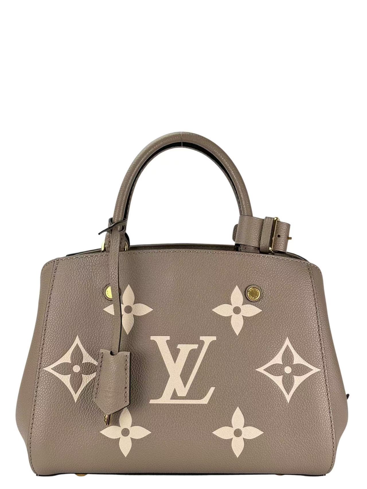 LOUIS VUITTON - LV Giant Monogram Montaigne BB Gray Bag