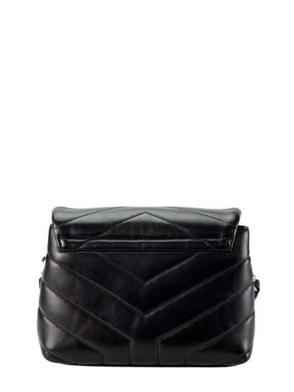 SAINT LAURENT - Black Calfskin Loulou Toy Shoulder Bag 