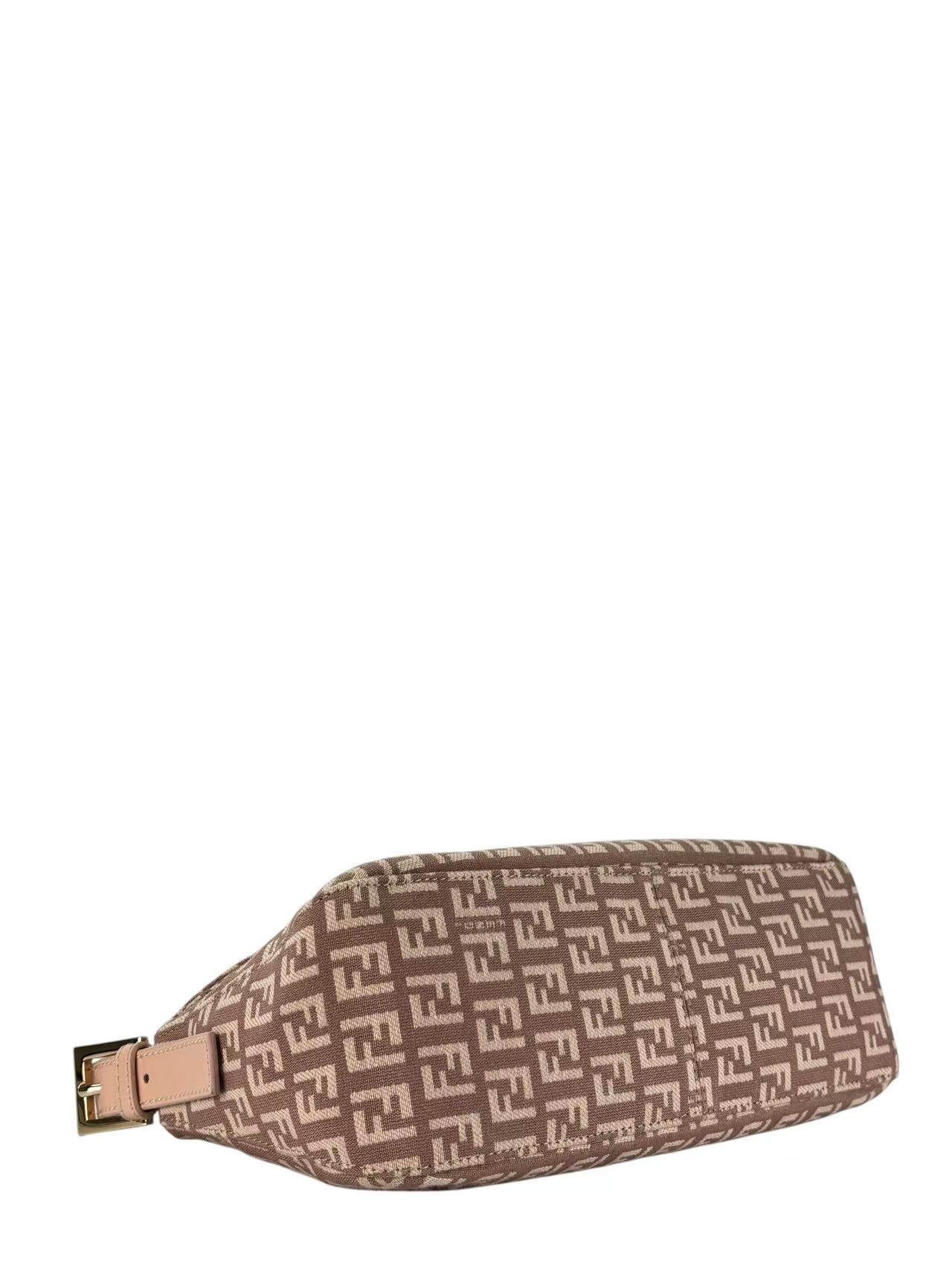 FENDI - Pink Zucchino Mamma Baguette Shoulder Bag