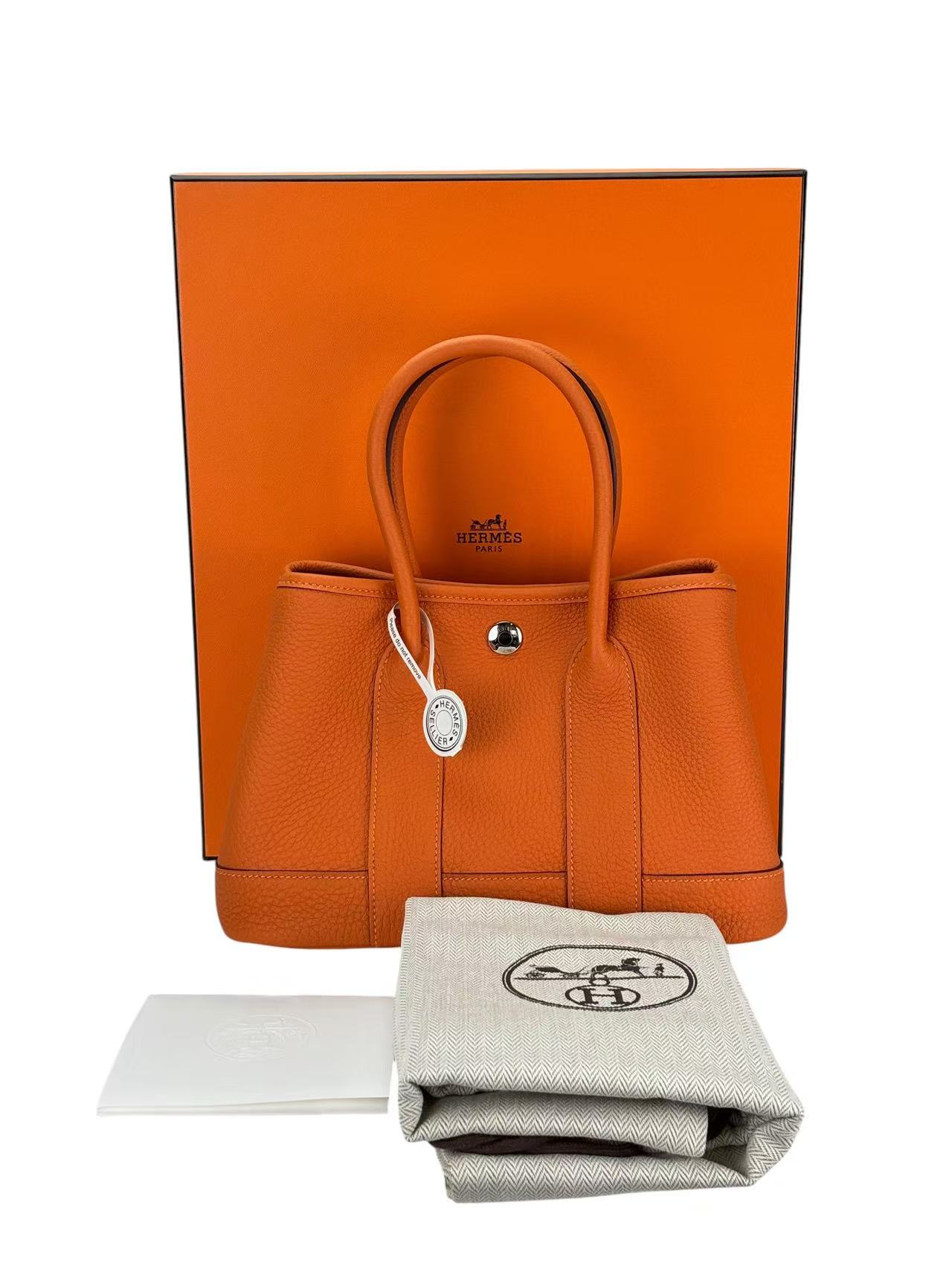 HERMES - Garden Party 23 Orange Negonda 