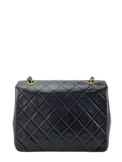 CHANEL - Mini Flap Bag 20 Black Lambskin Gold Hardware