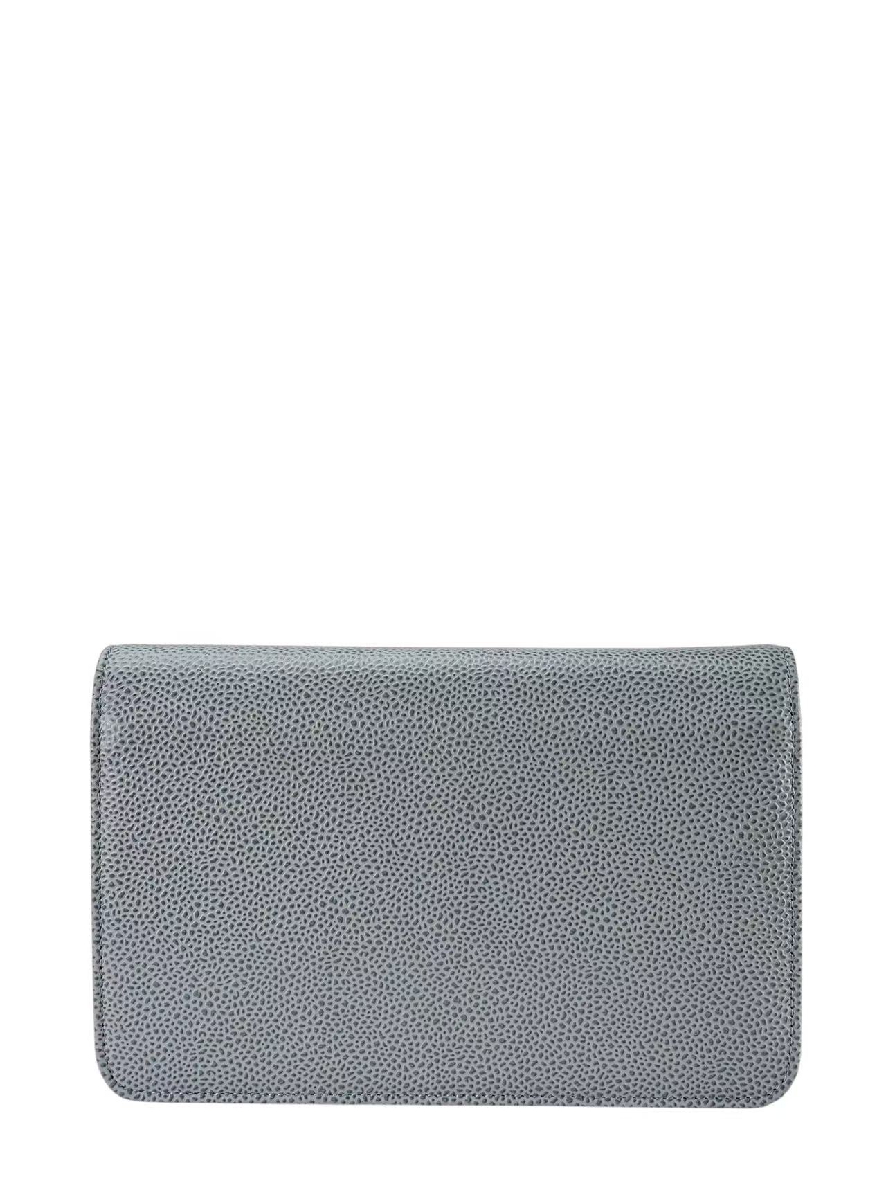 CHANEL - Blue Caviar Wallet On Chain Sliver-Tone Metal (WOC)