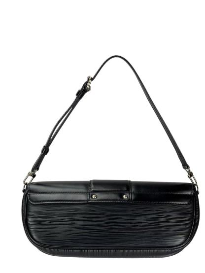 LOUIS VUITTON -  Epi Leather Pochette Montaigne Noir Shoulder Bag