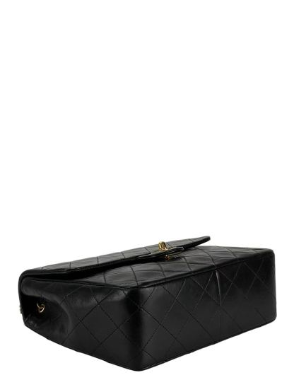 CHANEL - Mini Flap Bag 20 Black Lambskin Gold Hardware
