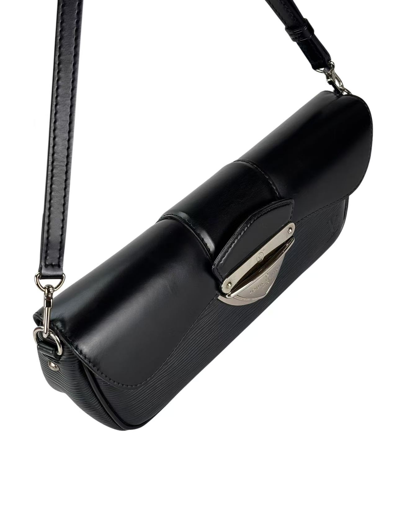 LOUIS VUITTON -  Epi Leather Pochette Montaigne Noir Shoulder Bag