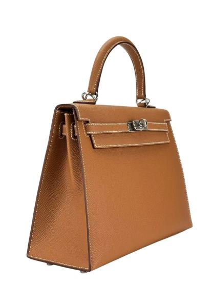 HERMES - Kelly 25 Gold Epsom Palladium Hardware