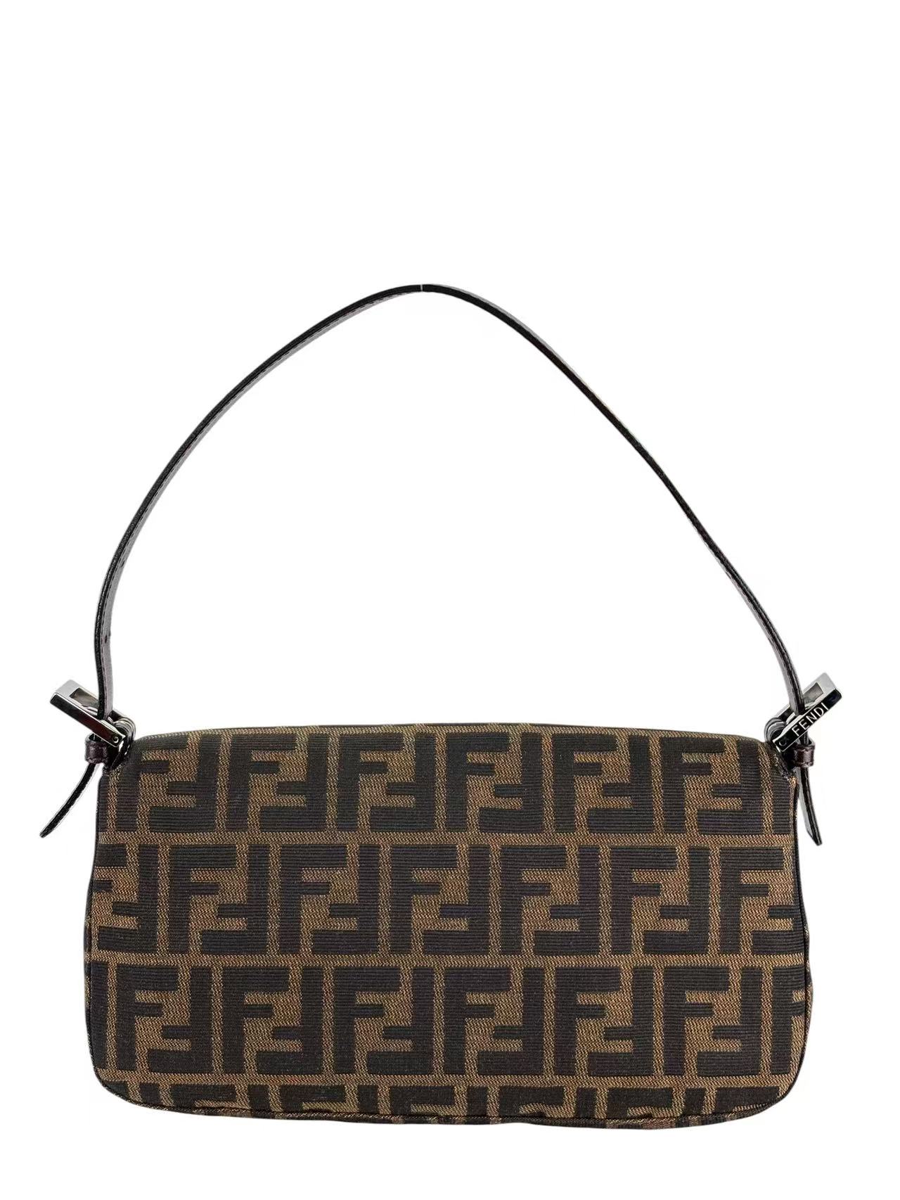 FENDI - Zucca Medium Mamma Baguette Bag Brown