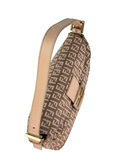 FENDI - Pink Zucchino Mamma Baguette Shoulder Bag