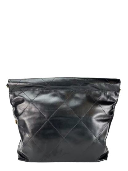 CHANEL - 22 Bag Black Calfskin Gold Hardware Small 