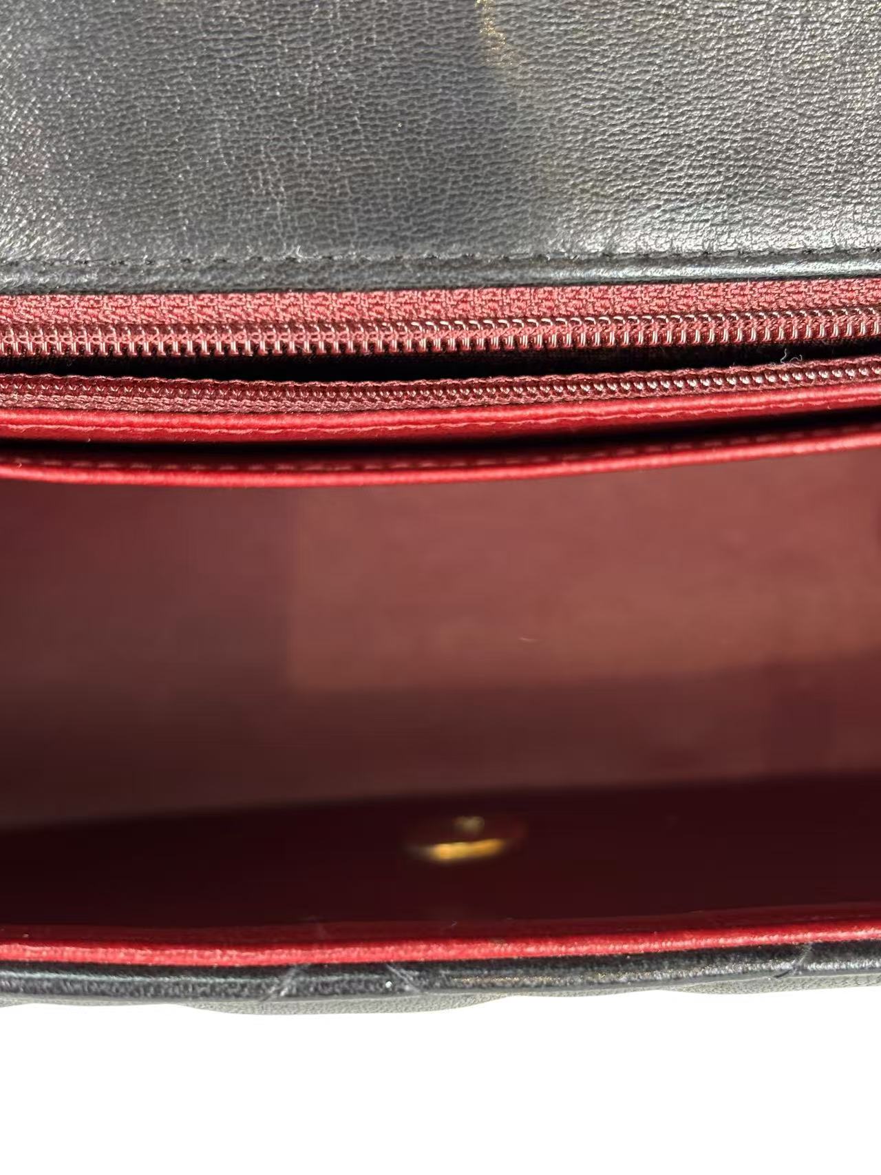 CHANEL - Black Lambskin Medium Diana Shoulder Bag