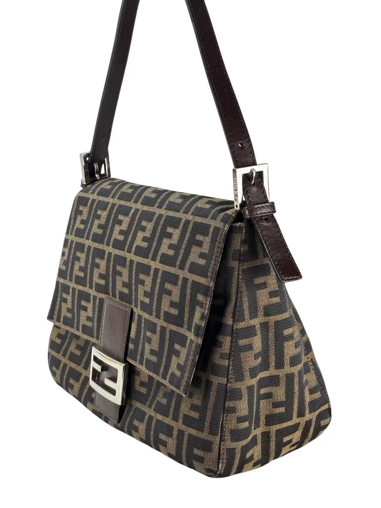 FENDI - Zucca Medium Mamma Baguette Bag