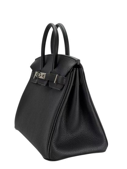 HERMES - Birkin 25 Noir 89 Togo Palladium Hardware