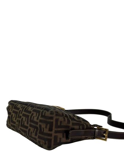FENDI - Mamma Baguette Zucca Shoulder Bag Gold Hardware