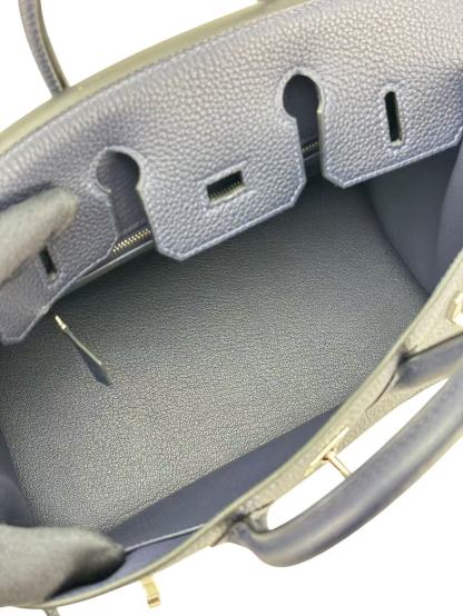 HERMES - Birkin 25 Blue Nuit （2Z）Togo Palladium Hardware 