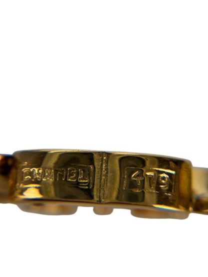 CHANEL - CC Logo Gold Chain Bracelet