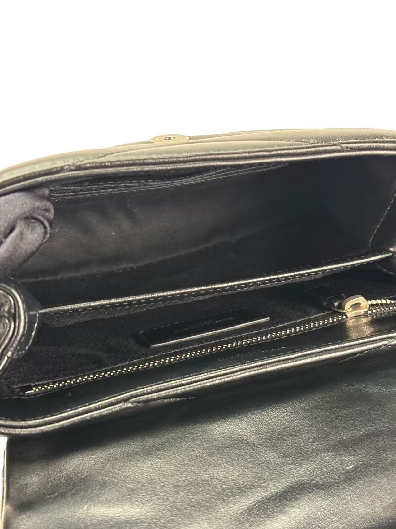 SAINT LAURENT - Black Calfskin Loulou Toy Shoulder Bag 