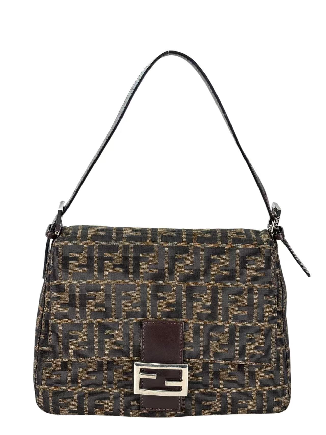 FENDI - Zucca Medium Mamma Baguette Bag