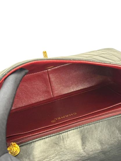 CHANEL - Black Lambskin Medium Diana Shoulder Bag