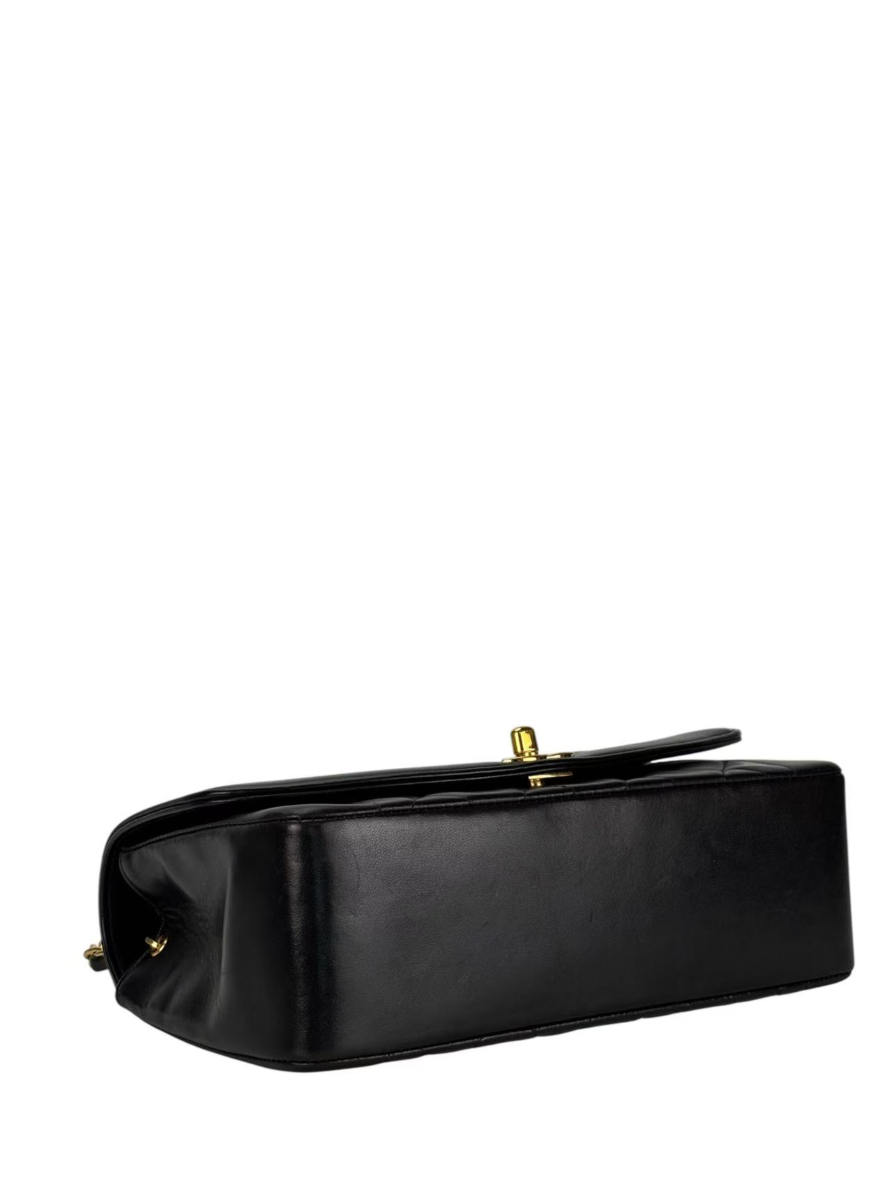 CHANEL - Black Lambskin  Small Diana Shoulder Bag