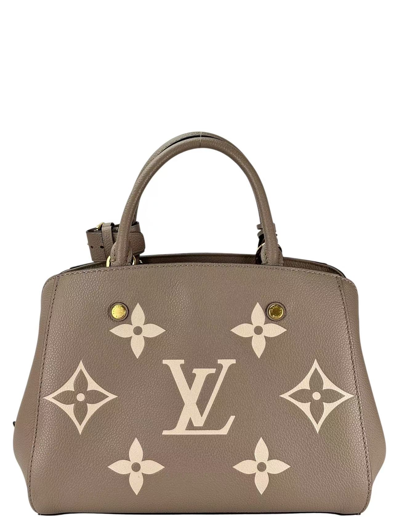 LOUIS VUITTON - LV Giant Monogram Montaigne BB Gray Bag