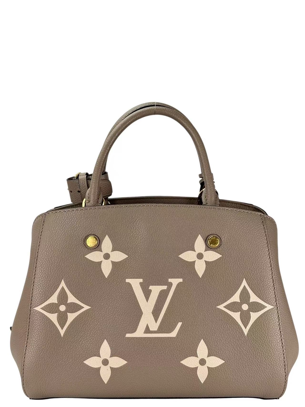 LOUIS VUITTON - LV Giant Monogram Montaigne BB Gray Bag