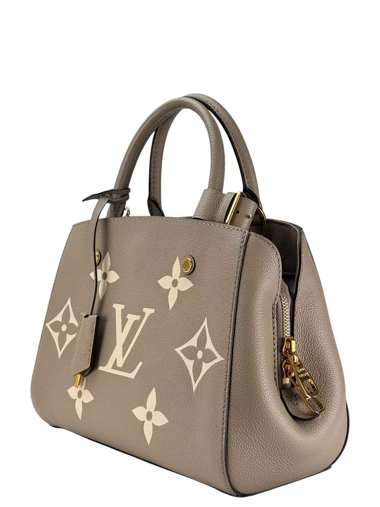 LOUIS VUITTON - LV Giant Monogram Montaigne BB Gray Bag