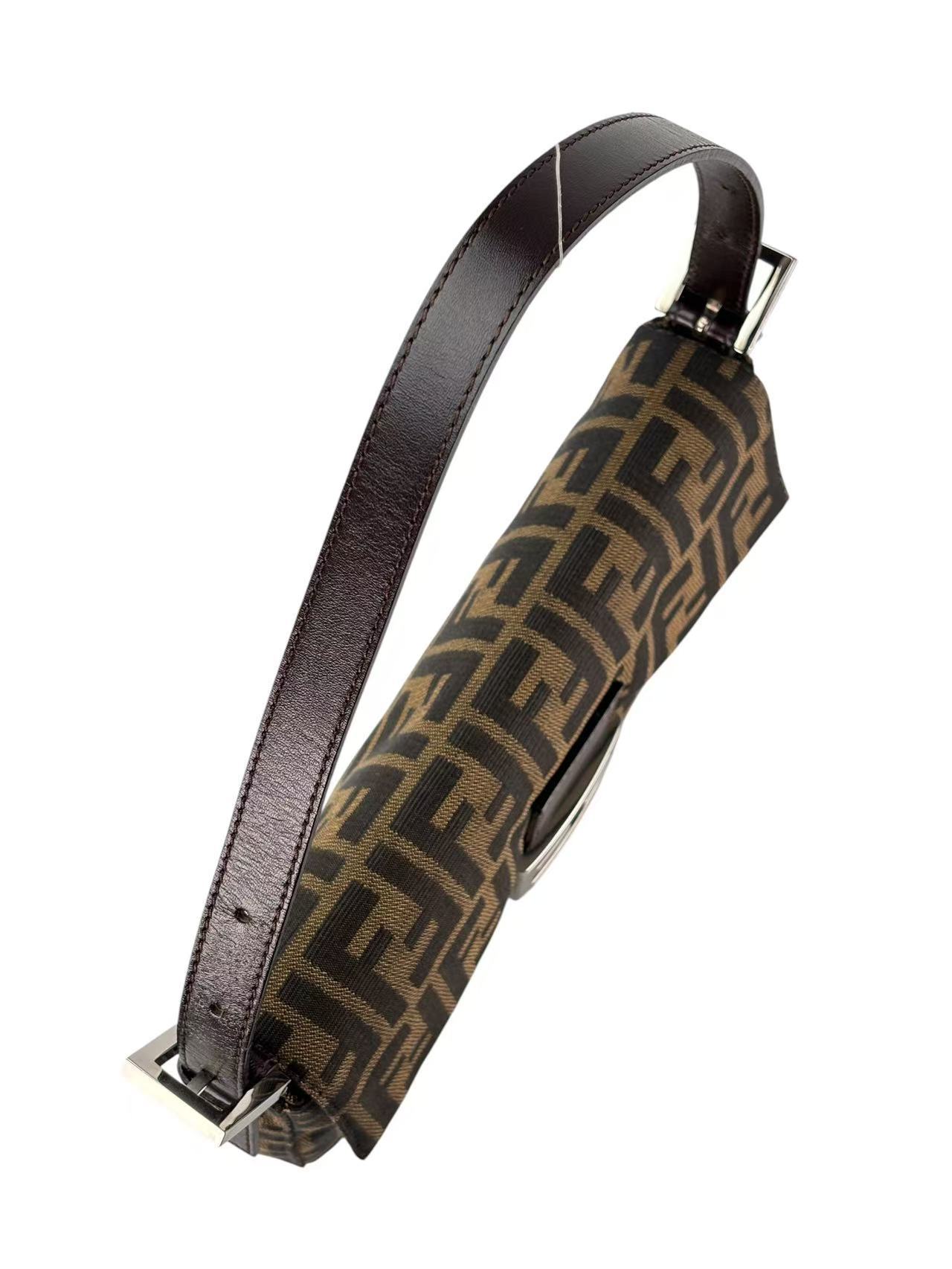 FENDI - Zucca Medium Mamma Baguette Bag Brown