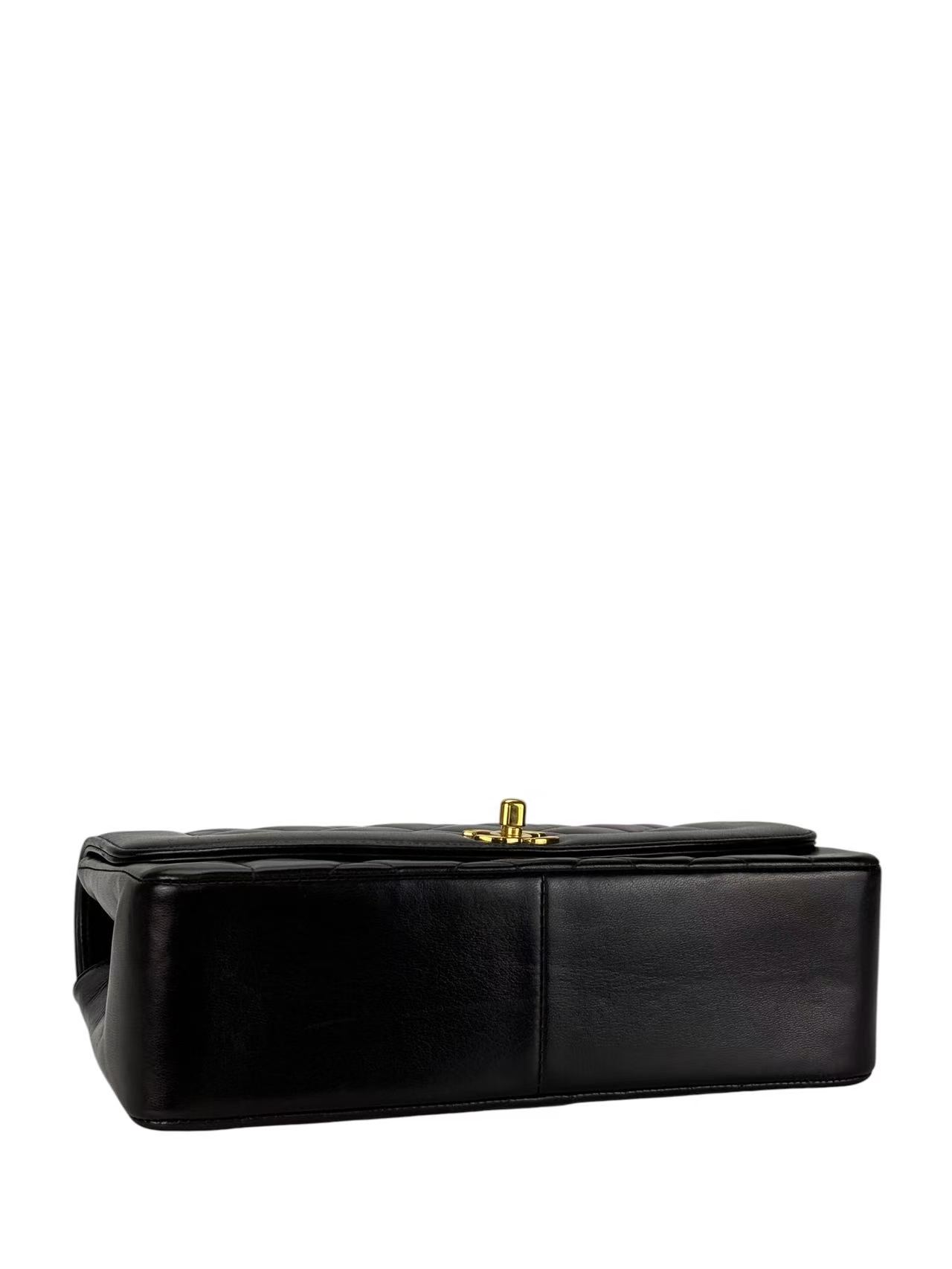 CHANEL - Black Lambskin Medium Diana Shoulder Bag