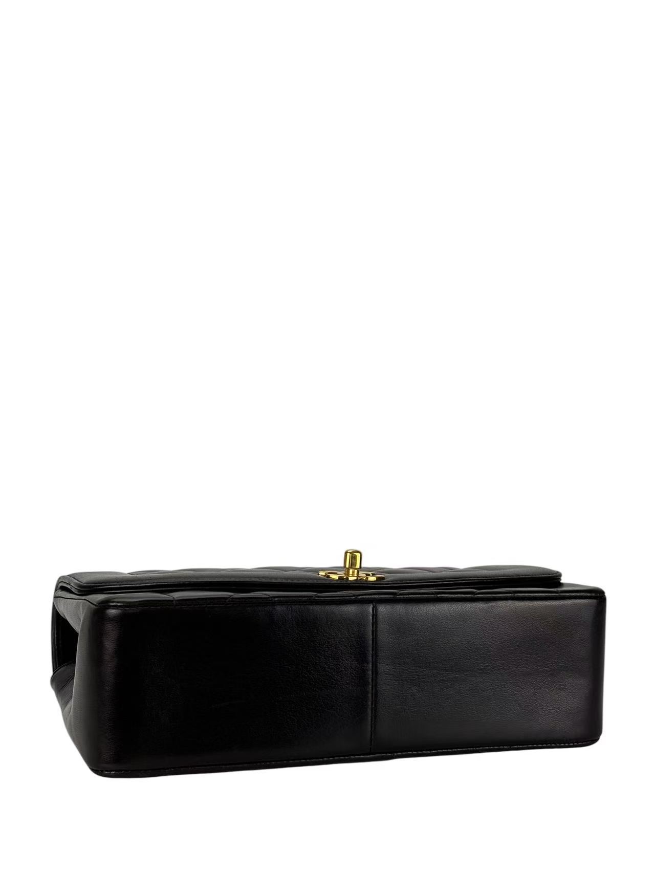 CHANEL - Black Lambskin Medium Diana Shoulder Bag