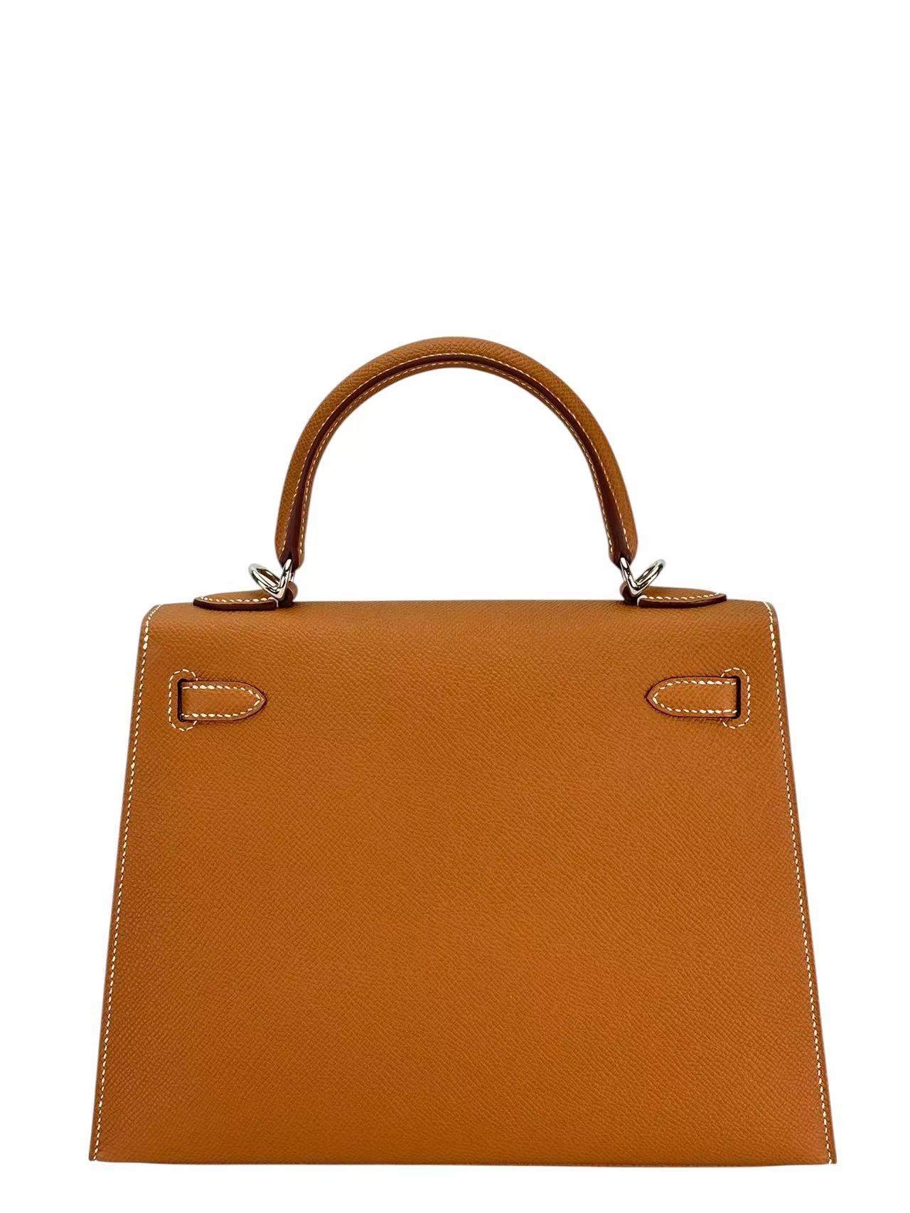 HERMES - Kelly 25 Gold Epsom Palladium Hardware