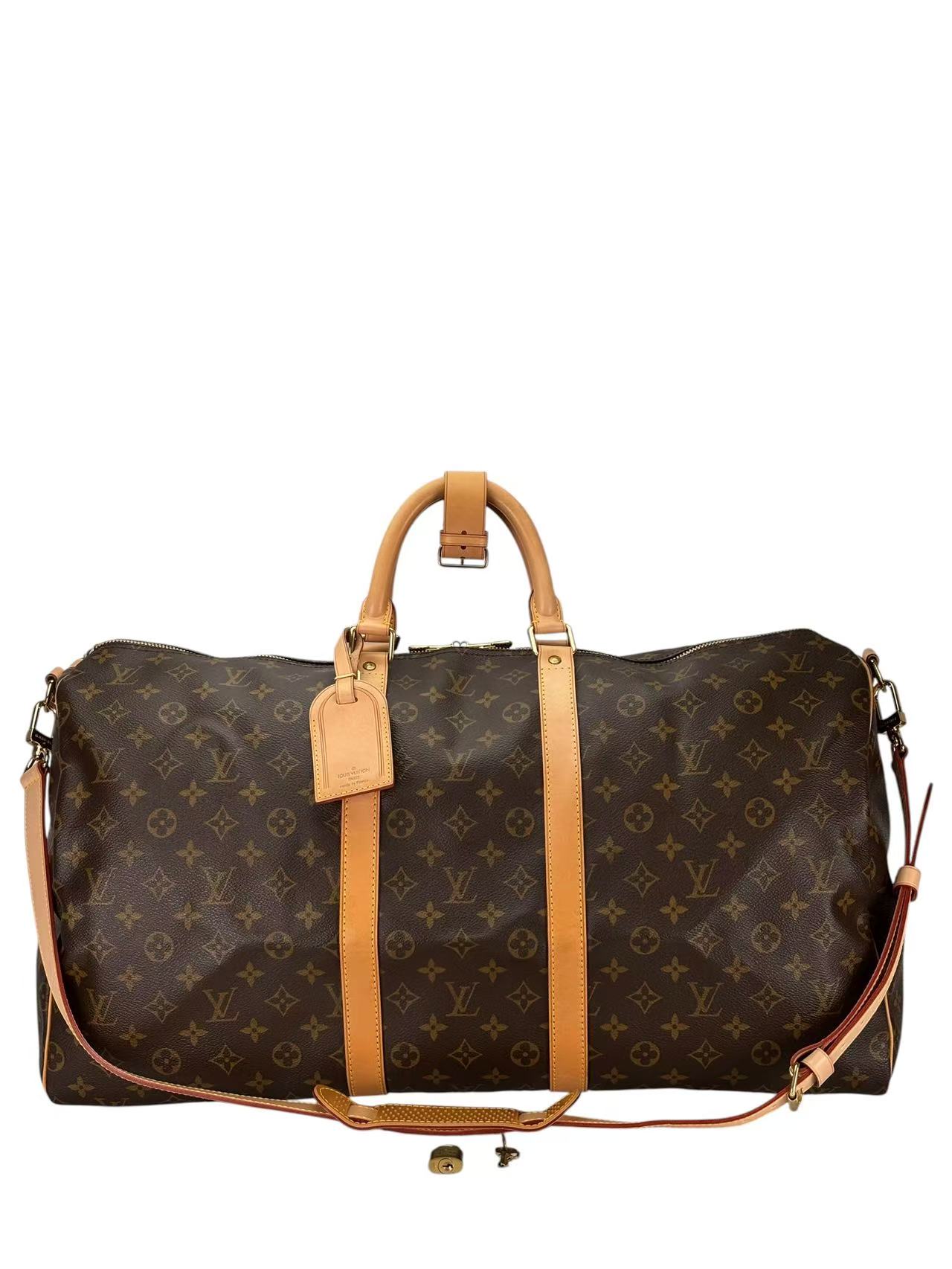 LOUIS VUITTON - Monogram Keepall 55 Bandouliere Bag 