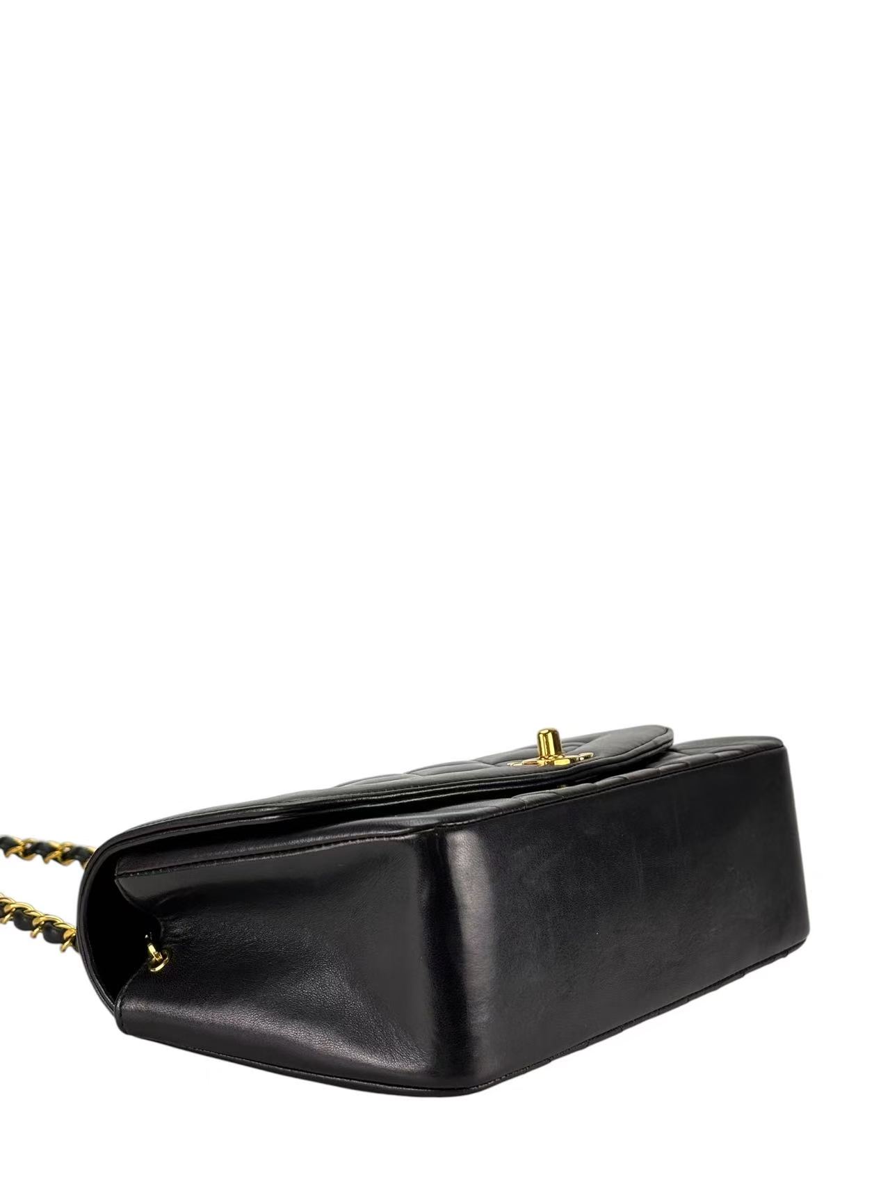 CHANEL - Black Lambskin Small Diana 22 Shoulder Bag