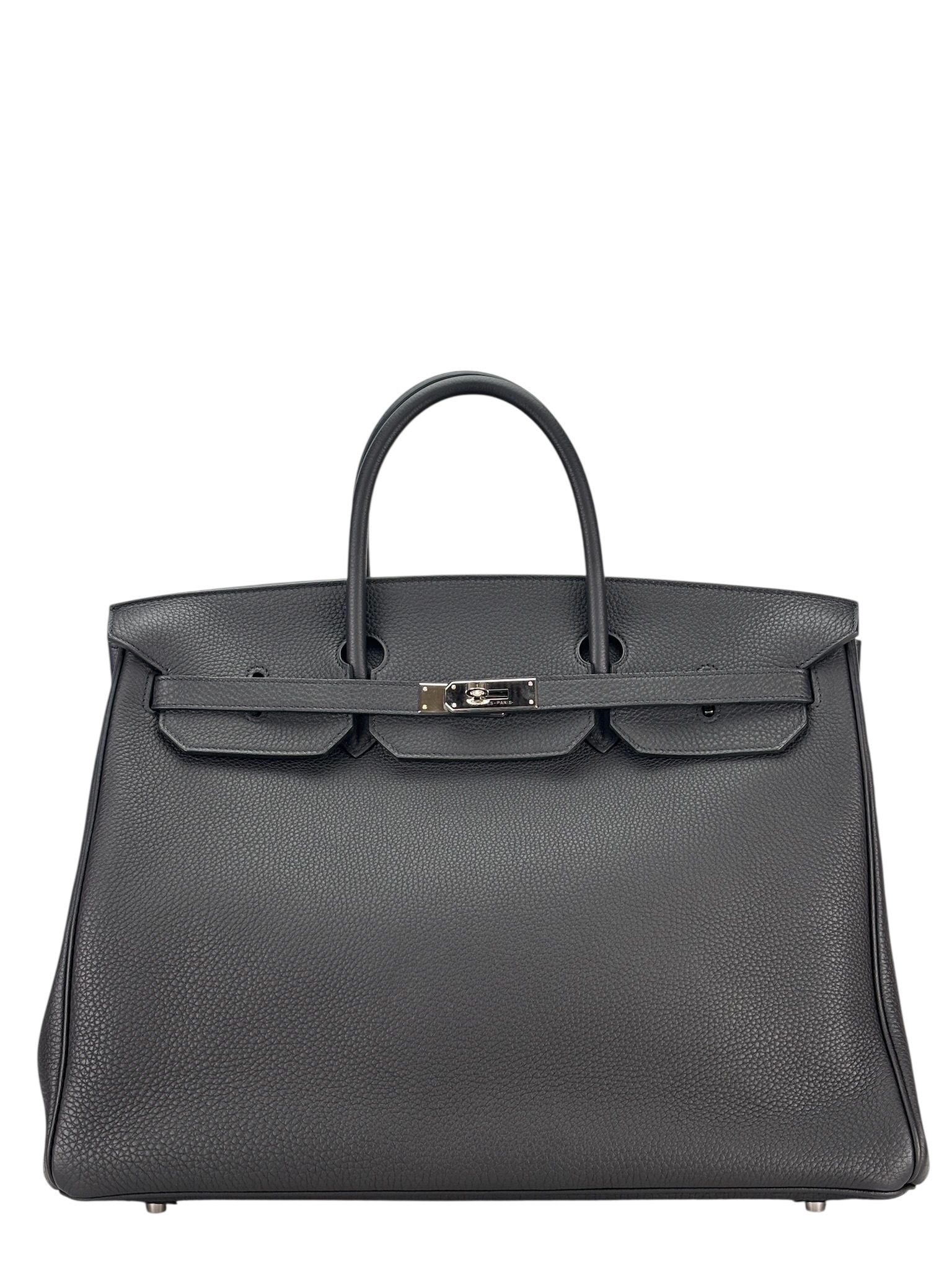HERMES - Birkin 40 Noir 89 Togo Palladium Hardware 