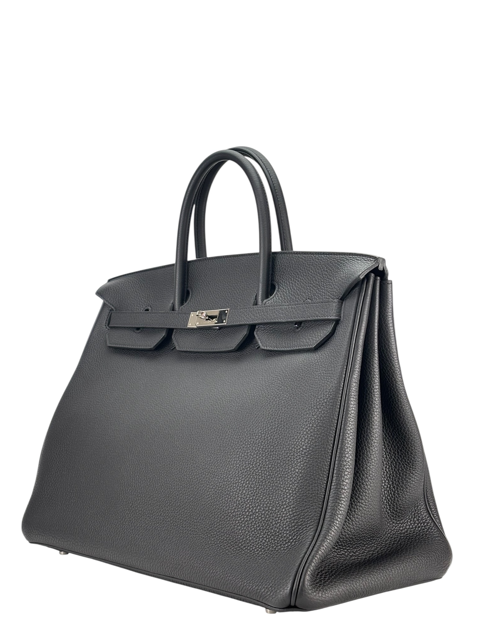 HERMES - Birkin 40 Noir 89 Togo Palladium Hardware 