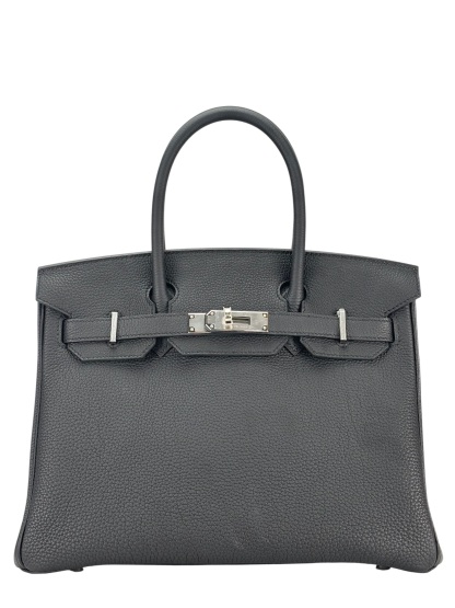 HERMES - Birkin 30 Noir 89 Togo Palladium Hardware 