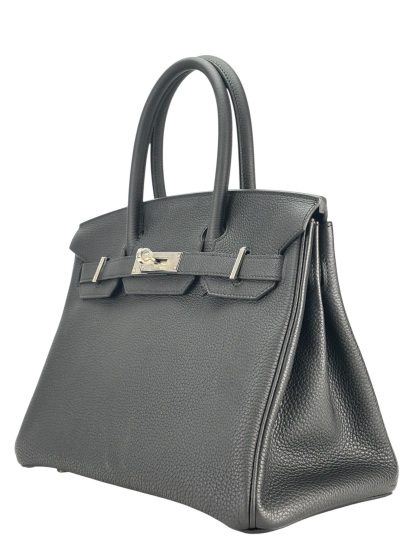 HERMES - Birkin 30 Noir 89 Togo Palladium Hardware 