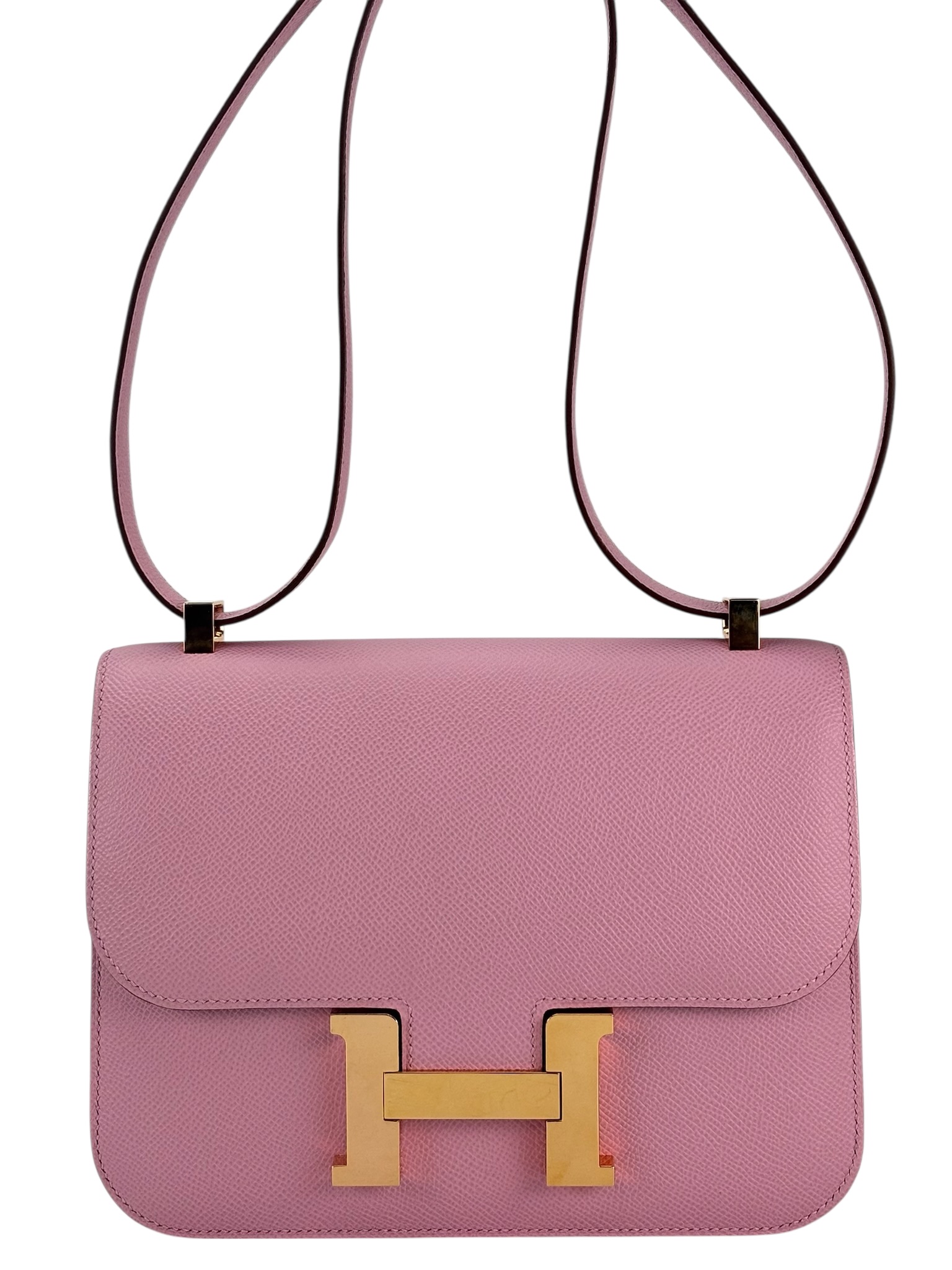 HERMES -  Constance 24 X9 Mauve  Epsom Gold Hardware
