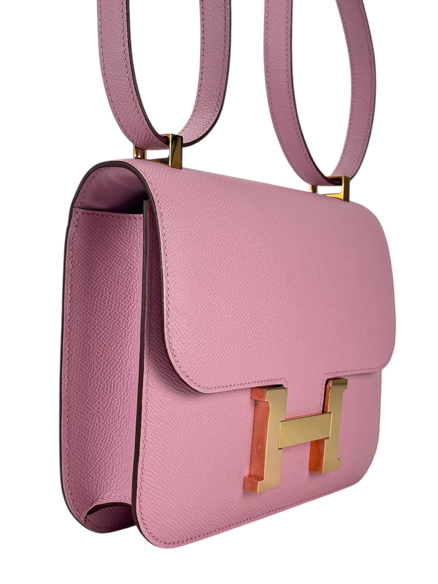 HERMES -  Constance 24 X9 Mauve  Epsom Gold Hardware