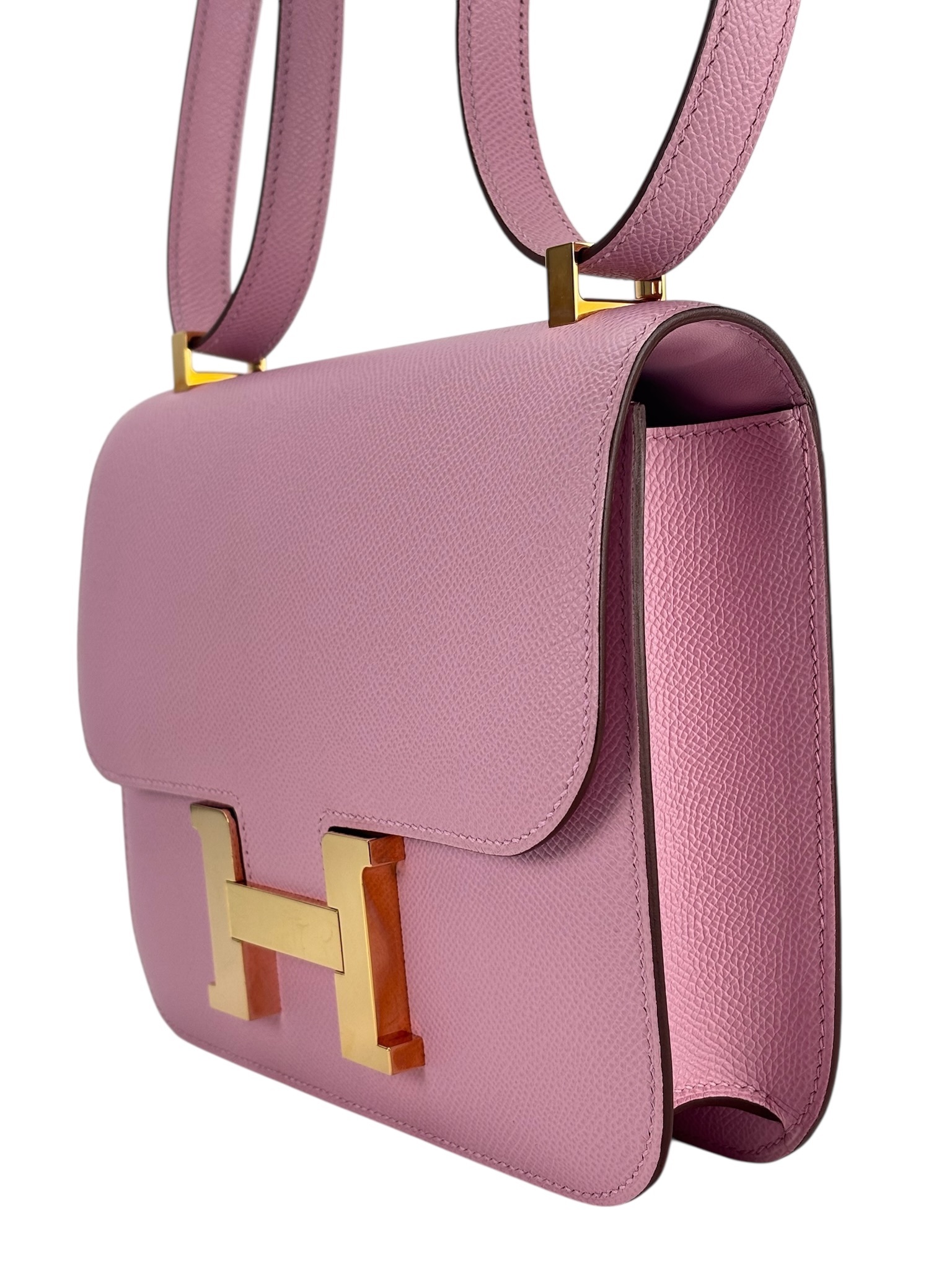 HERMES -  Constance 24 X9 Mauve  Epsom Gold Hardware