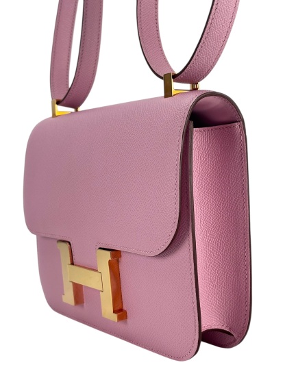 HERMES -  Constance 24 X9 Mauve  Epsom Gold Hardware