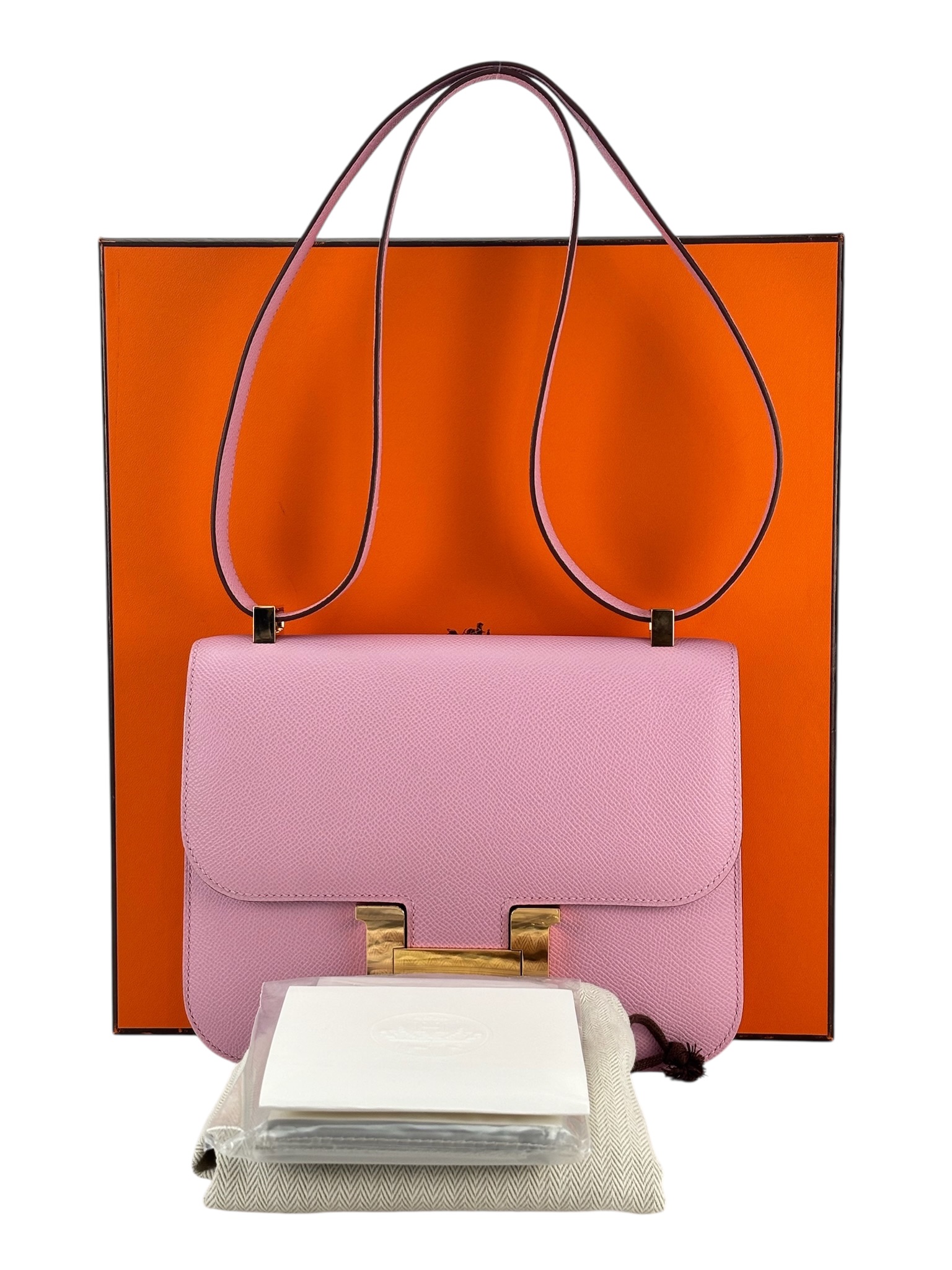 HERMES -  Constance 24 X9 Mauve  Epsom Gold Hardware