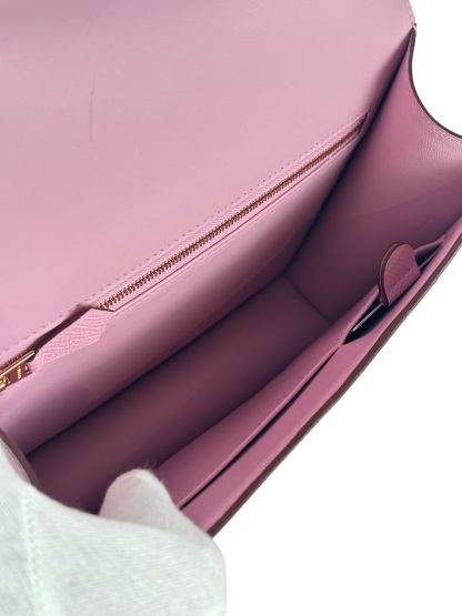 HERMES -  Constance 24 X9 Mauve  Epsom Gold Hardware