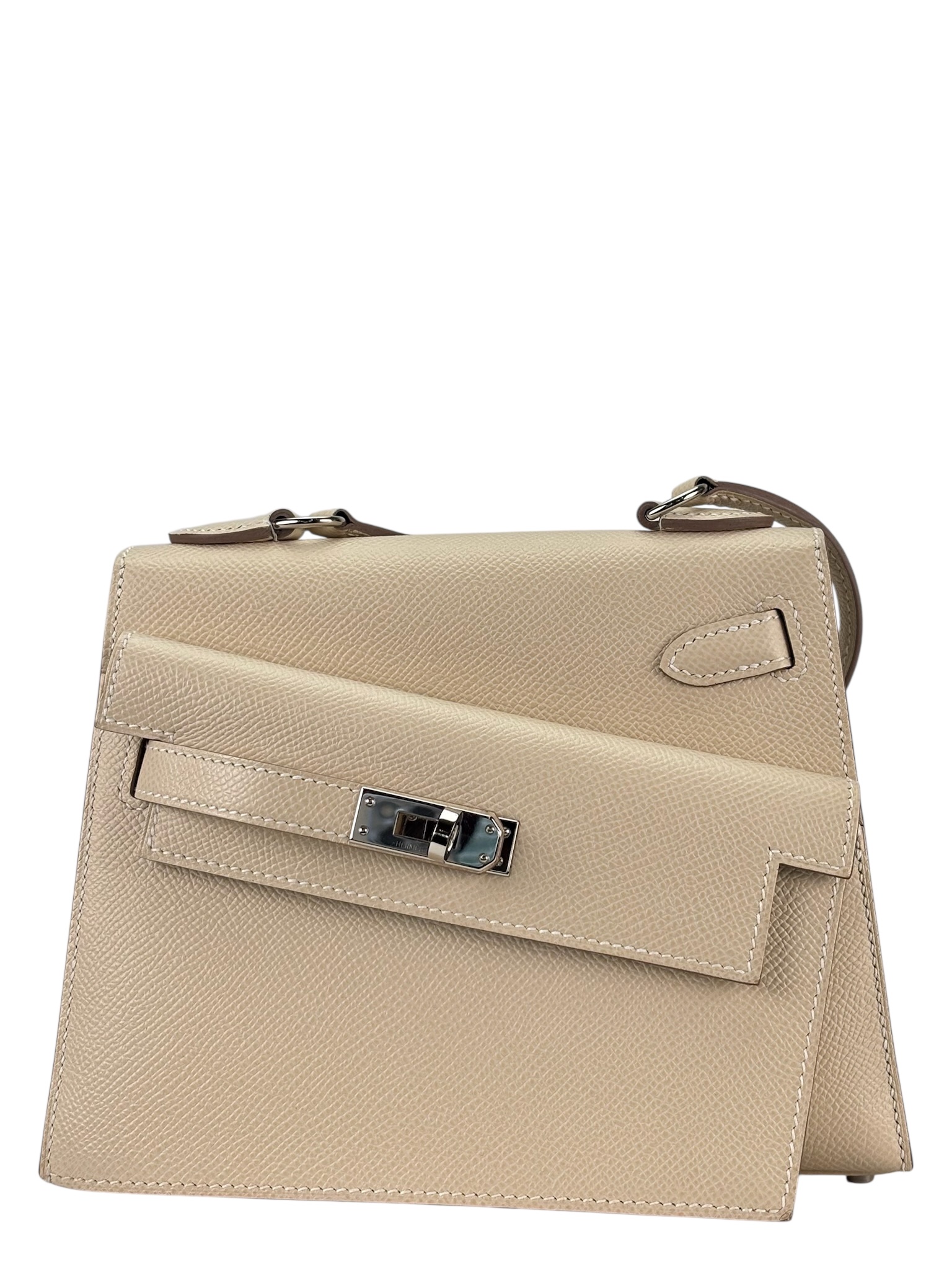 HERMES - Kelly Desordre 20 Craie 10 Epsom Palladium Hardware B（2023）