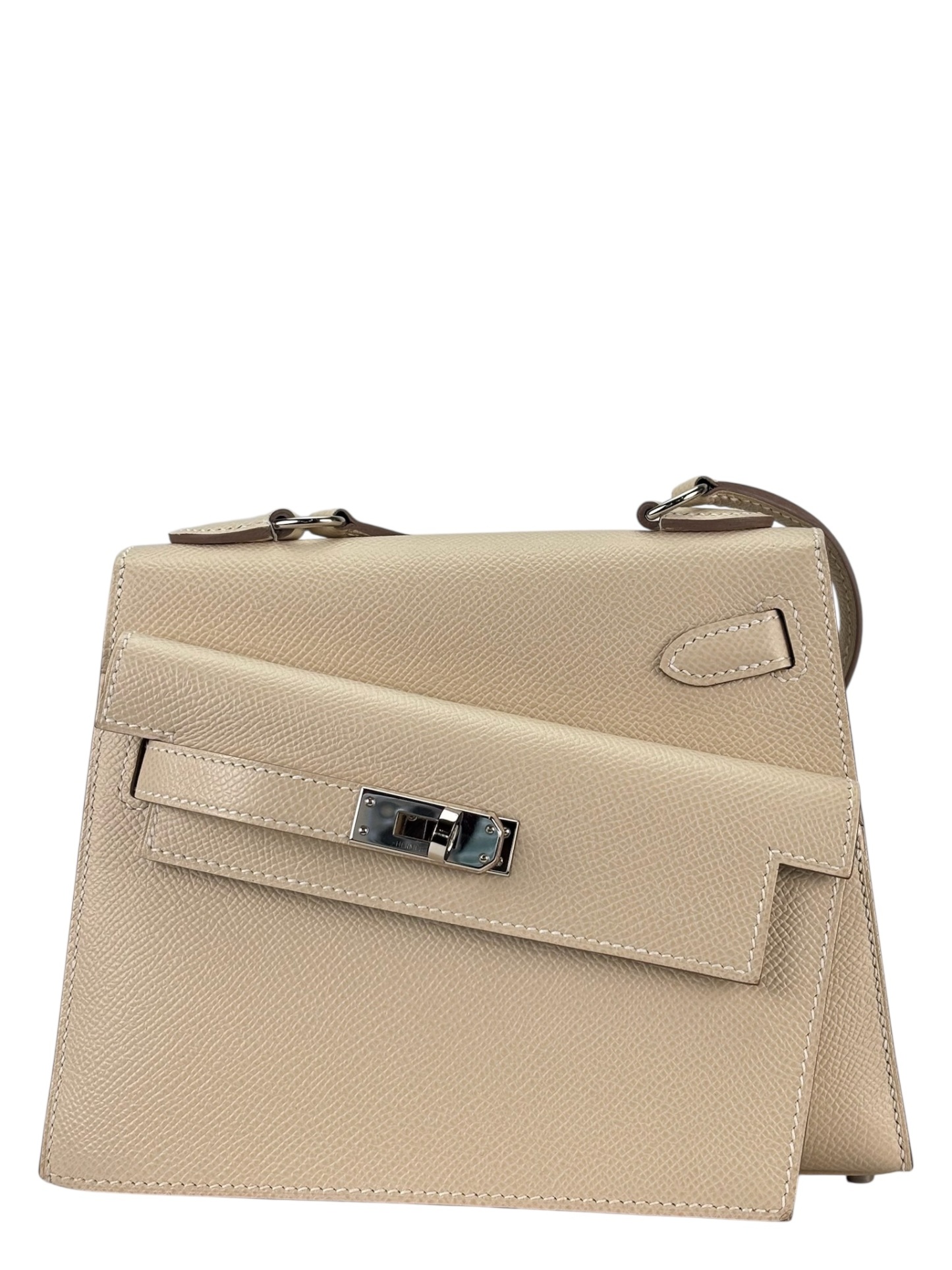 HERMES - Kelly Desordre 20 Craie 10 Epsom Palladium Hardware B（2023）