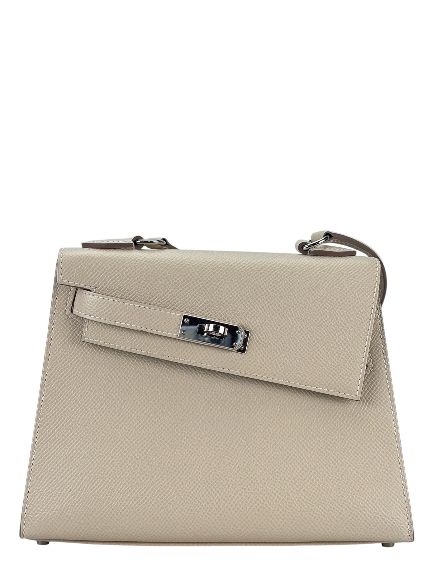 HERMES - Kelly Desordre 20 Craie 10 Epsom Palladium Hardware B（2023）