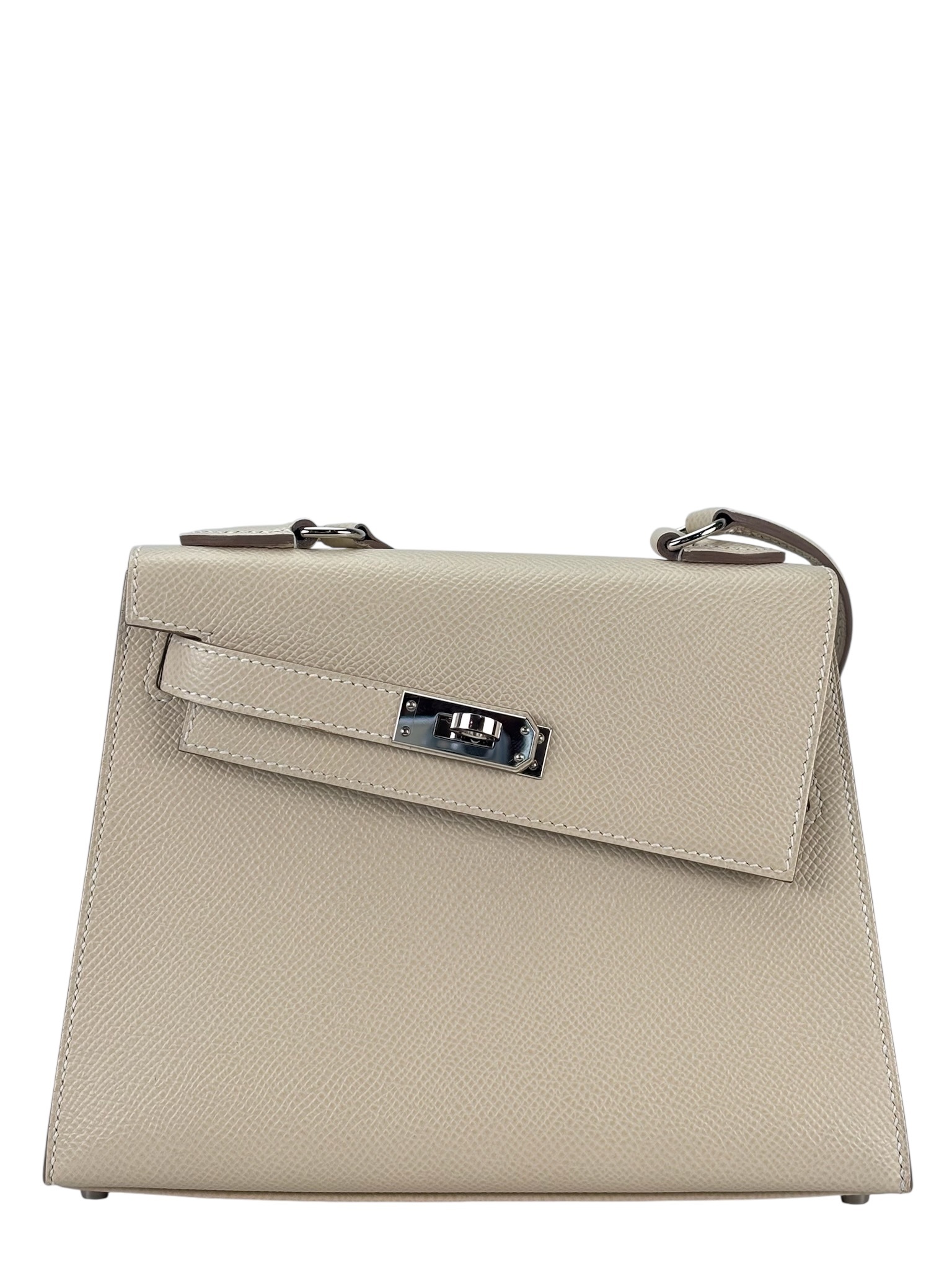 HERMES - Kelly Desordre 20 Craie 10 Epsom Palladium Hardware B（2023）