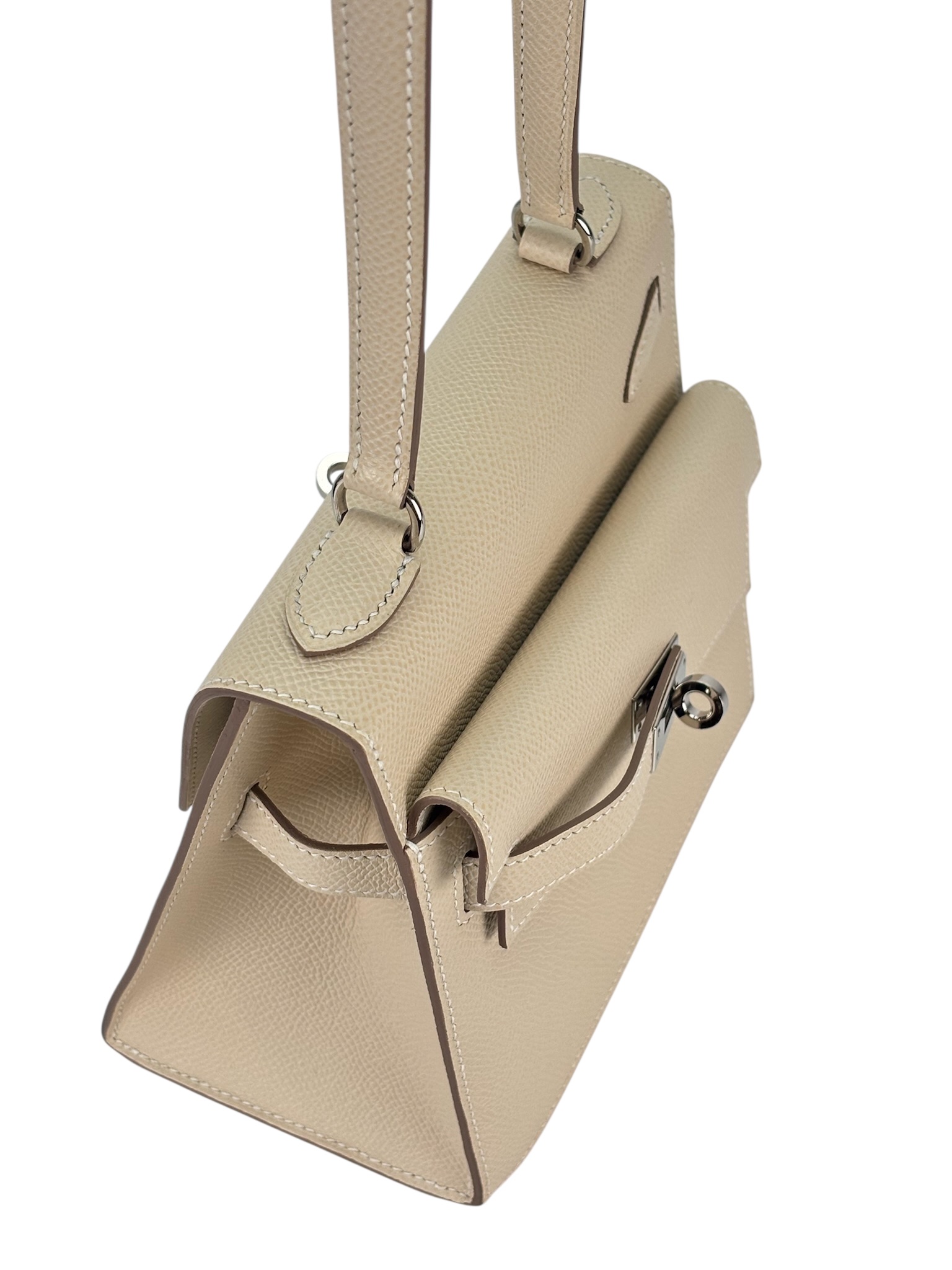 HERMES - Kelly Desordre 20 Craie 10 Epsom Palladium Hardware B（2023）