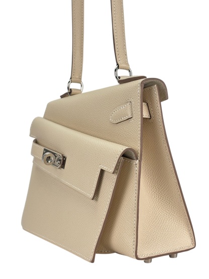 HERMES - Kelly Desordre 20 Craie 10 Epsom Palladium Hardware B（2023）